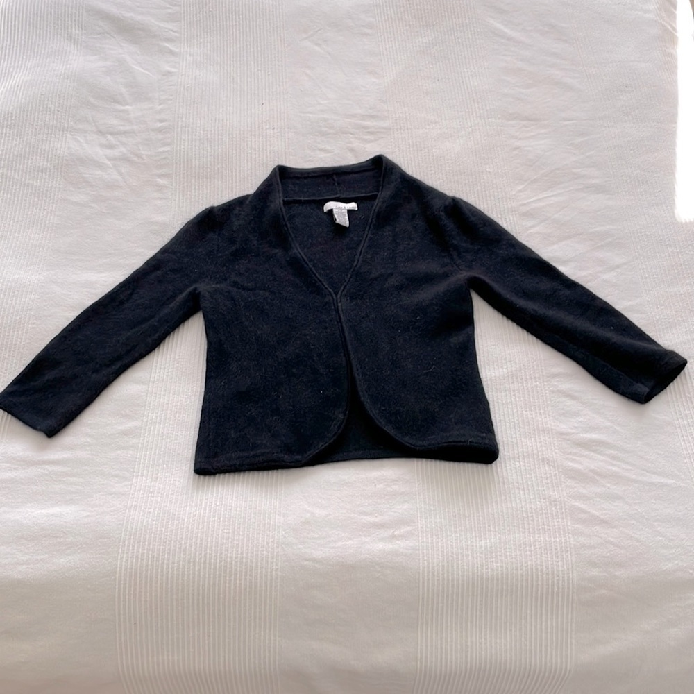 Anthropologie Lucy & Laurel Angora and Wool Blend Cropped Sweater Size Small